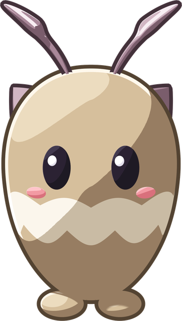 Wick, a tall tan moth with feathery antennae and a fluffy ruff.